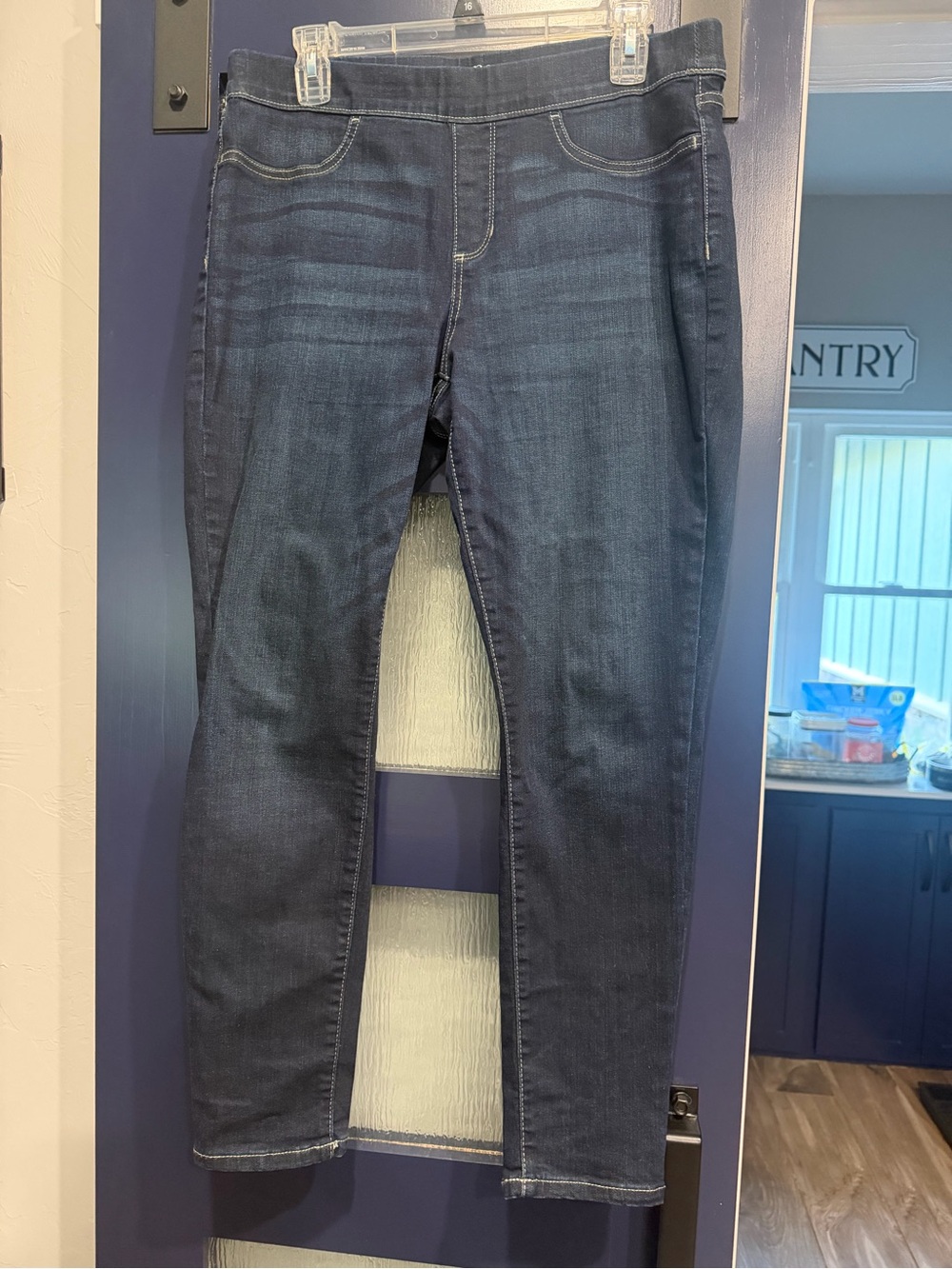 a.n.a Dark Indigo Pull-On Jeggings